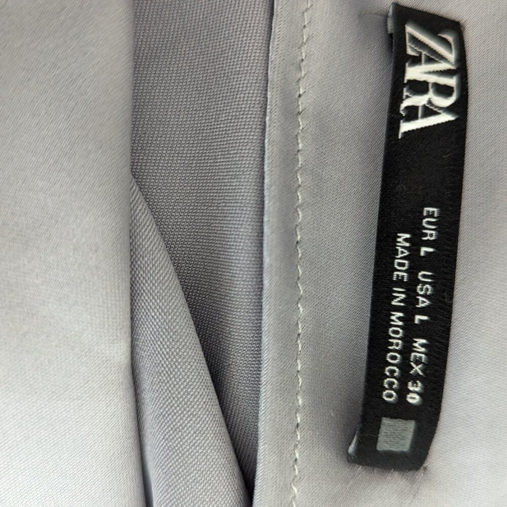 Silver slip dress from Zara. - Picture 4 of 5
